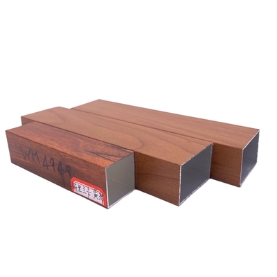Aluminio Color Madera Tubo de Aluminio Grade 6000 Series Profil de alumínio para janela