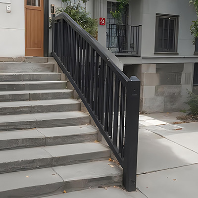 Balcões externos, balustradas de alumínio com tolerância de comprimento de ± 1%