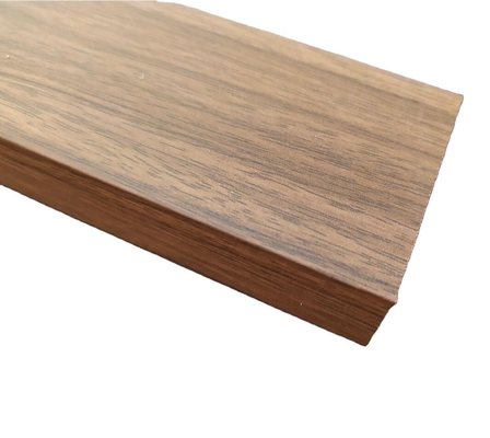 Perfis de alumínio de cor de madeira decorativa com temperatura T3-T8 e espessura 0,8 mm-2,0 mm