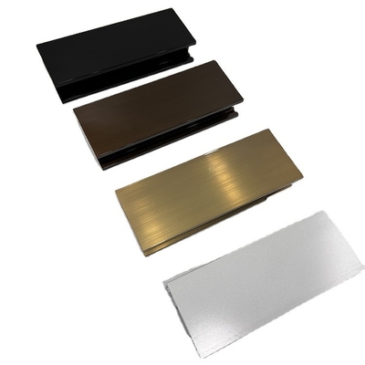 Min 0,3 mm Espessura da parede Perfil de alumínio de bronze para serviço de corte de portas e janelas