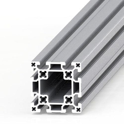 Perfil de alumínio anodizado de prata 4040 Extrusão de alumínio com espessura anodizante de 0,7 mm