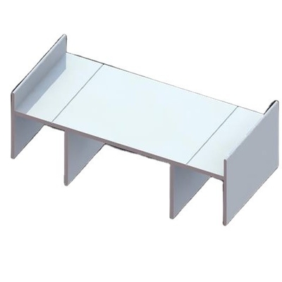 0.30 mm Espessura RAL9010 9016 Perfis de alumínio revestidos em pó para janelas e portas