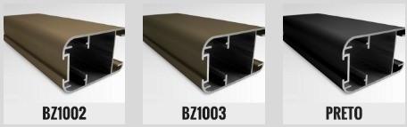Perfil anodizado de alumínio extrudido em acabamento de bronze para molduras de portas e janelas resistentes
