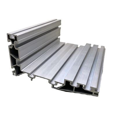 Temperatura T4-T5-T6 6061 T6 Trilha de trens de alumínio de extrusão anodizada de prata personalizada