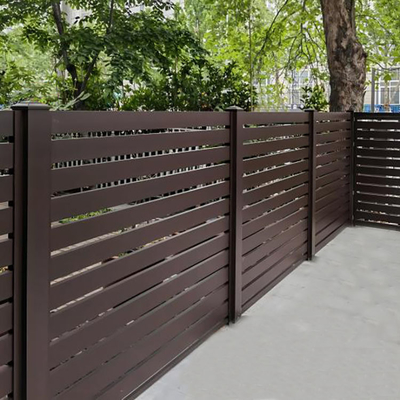 Painéis de varanda de alumínio certificados ISO9001/ISO14001/ISO18001 para decoração e jardim