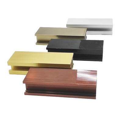 Perfil de janela de alumínio 6063 anodizado preto certificado pela ISO para design de janela superior