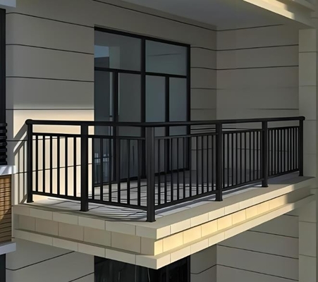 Cercas de jardim horizontais privacidade painéis de alumínio de laje com revestimento de pó preto Dorado