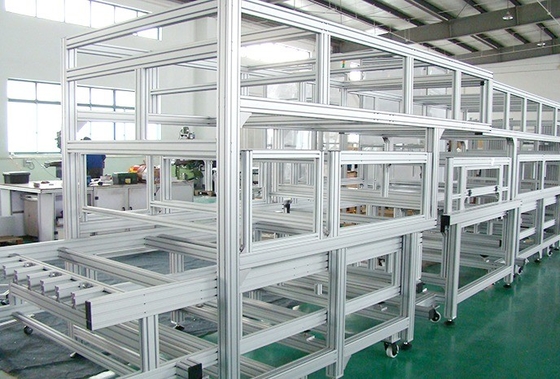 Linha de montagem Profil de alumínio Mesa de trabalho Profil de alumínio de extrusão industrial utilizado