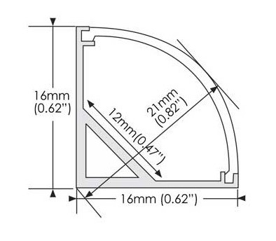 T3-T8 Perfil de canto de alumínio temperado de Shengxin 6063 extrusão para decoração de interiores