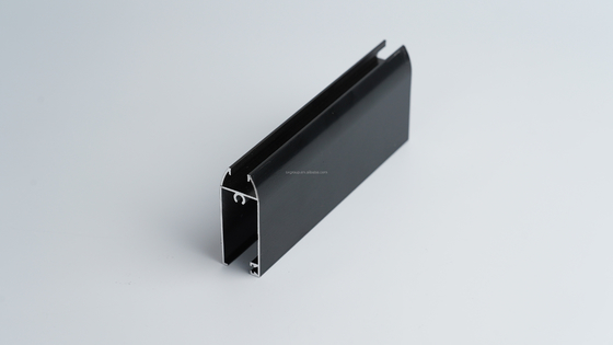 Perfil de alumínio decorativo para parede de vidro de cortina Anodizado