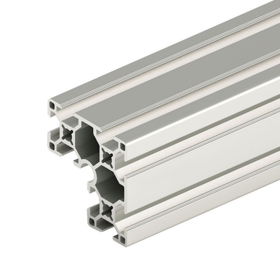 6063-T5 Profil Prata Anodizada de Alumínio Extrusão T Slot com Processamento de Descolamento