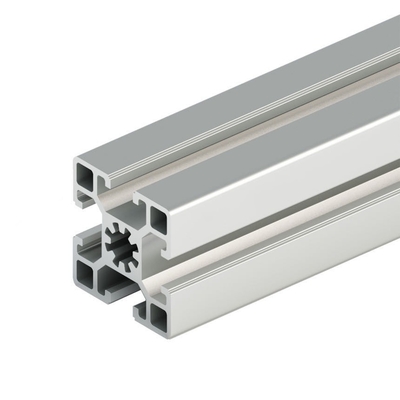 T Slot Alumínio Perfis 4040 4020 4080 Anodização de prata para aplicações de precisão