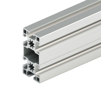 Temper T3-T8 perfis de extrusão de alumínio personalizados 40*80 com acabamento anodizado de prata