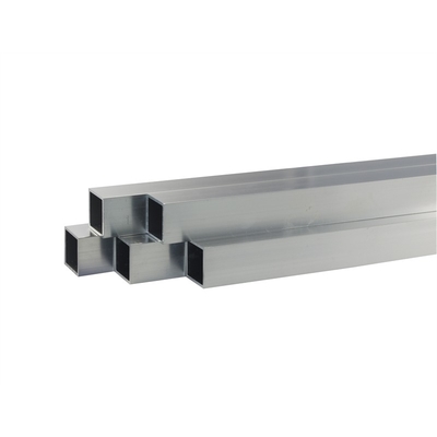 Tubo quadrado de alumínio de cor de madeira com serviço de soldagem 1.5x0.75mm espessura personalizada