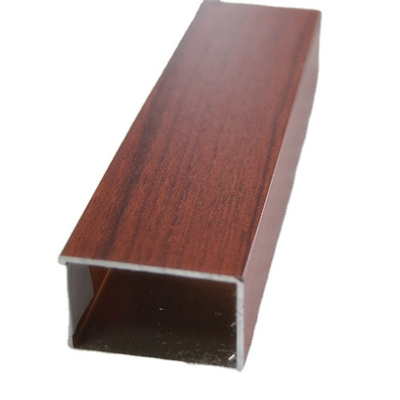 Aluminio Color Madera Tubo de Aluminio Grade 6000 Series Profil de alumínio para janela
