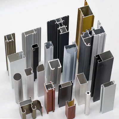 Aluminio Color Madera Tubo de Aluminio Grade 6000 Series Profil de alumínio para janela