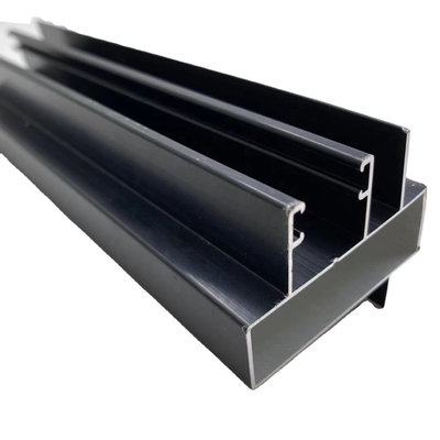 Serviço de solda de perfis de alumínio fosco anodizado preto para o mercado peruano