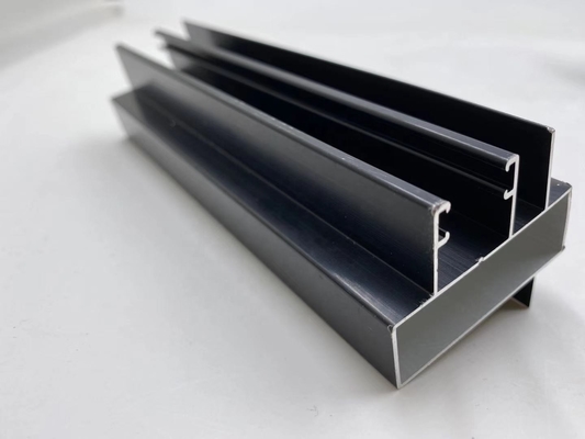 Serviço de solda de perfis de alumínio fosco anodizado preto para o mercado peruano