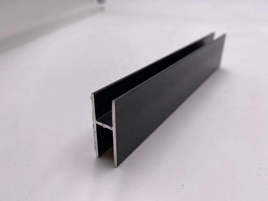 Serviço de solda de perfis de alumínio fosco anodizado preto para o mercado peruano
