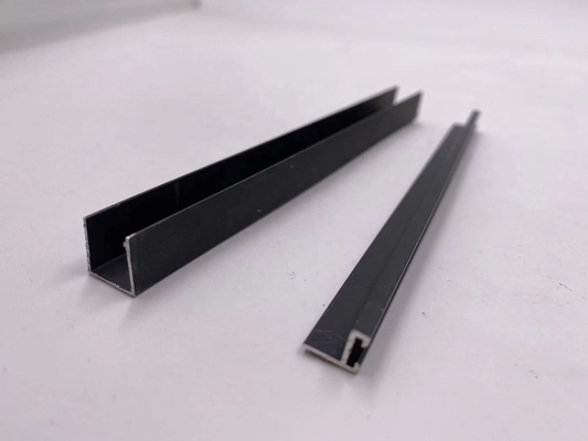 Serviço de solda de perfis de alumínio fosco anodizado preto para o mercado peruano