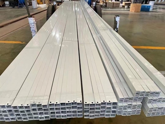 Tubos de perfis de alumínio extrudidos para prateleira Finitura de moinho em grande quantidade 6063/6061 liga T5