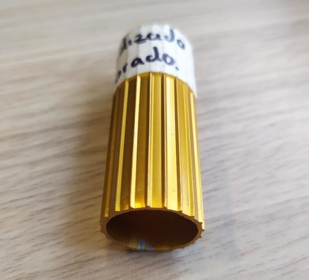 Tubos de porta de janela personalizados De Aluminio L20 Alumínio 6063 Alumínio Dorado