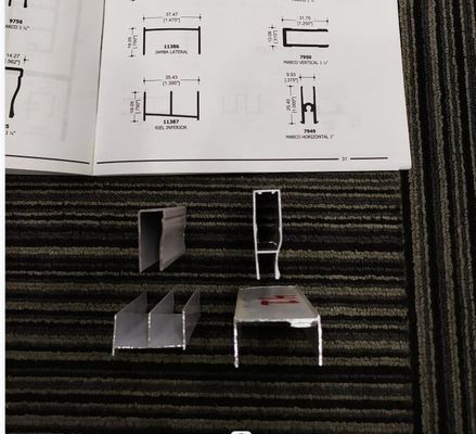 Durabilidade inigualável Dorado Temper T3-T8 perfis de alumínio para a arquitetura do México