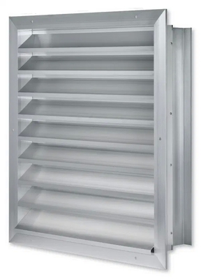 Exterior Louver de tempo Janela Louver de alumínio em acabamento de moinho e perfil anodizado de prata