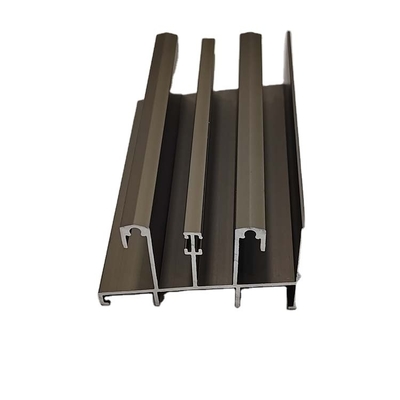6063-T5 Champagne Bronze Anodized Aluminium Profiles para janelas e portas