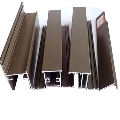 6063-T5 Champagne Bronze Anodized Aluminium Profiles para janelas e portas