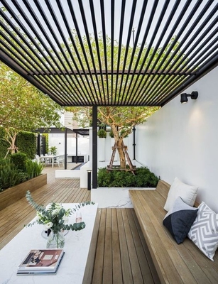 Profissionais de telhado de alumínio Shengxin da série 6000 para pergola de alumínio exterior