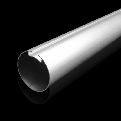 Tubos de rolos de alumínio Zebra Roller Curtain Rail Perfis de alumínio para versáteis