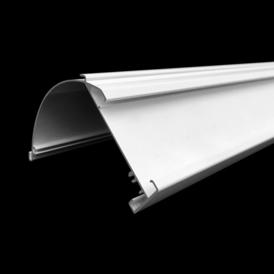 Tubos de rolos de alumínio Zebra Roller Curtain Rail Perfis de alumínio para versáteis