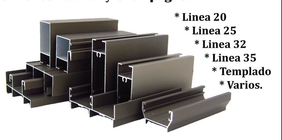 Perfis de liga de alumínio 6063 personalizados para pergola na Bolívia Anodizando prata