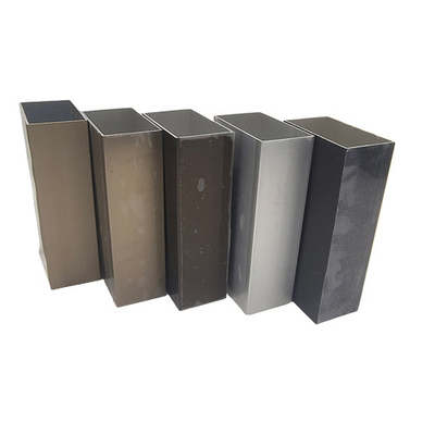 Perfil de alumínio Preto Anodizante Cor Rectangular Perfis de quiosque Alumínio para corte