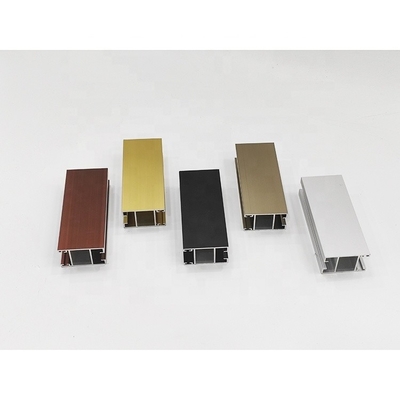 Perfil de alumínio para janelas e portas de armários Espessura do quadro 0,8 mm-2,0 mm Tolerância ± 3%