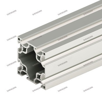 Shengxin 4040 2020 4545 4080 T Slot Negro Prata Anodizado Profissionais de Alumínio de Extrusão