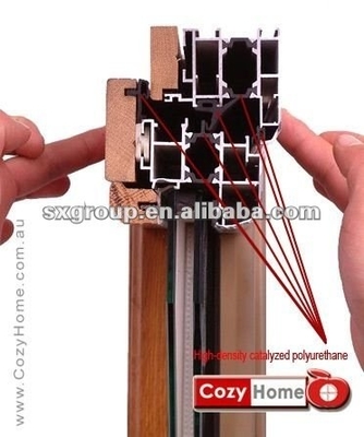 T3-T8 Temper Thermal Break Profile de alumínio Porta e janelas de pívot da Shengxin