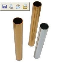 Tubos Tubos de alumínio Tubos CNC Machining Parte Alumínio Perfis de extrusão 5,8-6,0M comprimento