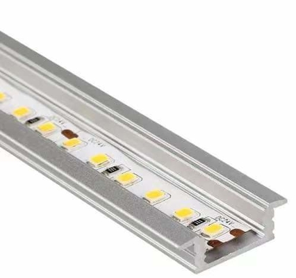 Perfis de alumínio personalizados para corte de precisão e processo CNC de iluminação de tira LED