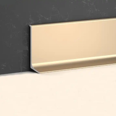 Perfuração Perfuração de precisão Corte CNC Baseboards de alumínio Led Baseboard para Skirting Board