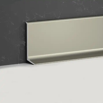 Perfuração Perfuração de precisão Corte CNC Baseboards de alumínio Led Baseboard para Skirting Board