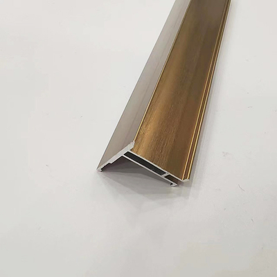 Decorações Shengxin Matt prata anodizado piso de metal transição T forma alumínio telha de corte para cerâmica