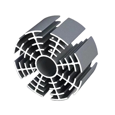 Perfil de aquecedor de alumínio anodizado preto para janelas e portas Shengxin 6063 T5