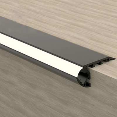 Empurrar e puxar PVC Custom Moderno Flooring Baseboard Iluminação Perfil com Luz LED
