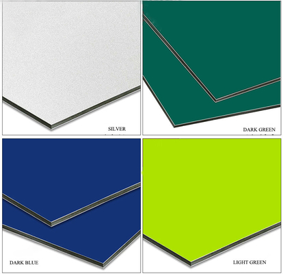 Materiais de portas de liga de alumínio de cores personalizadas painéis de parede ACP para aplicação externa