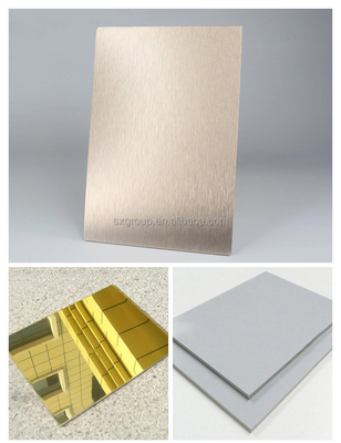 Materiais de portas de liga de alumínio de cores personalizadas painéis de parede ACP para aplicação externa