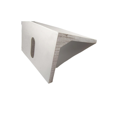 EN-AW6063 Alumínio de grau de ângulo personalizado para suportes de fixação simples e duplos