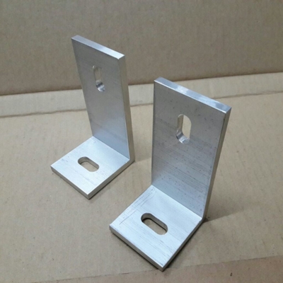 80x40x40mm Alumínio em forma de L suportes de montagem de painéis solares com revestimento de revestimento em pó