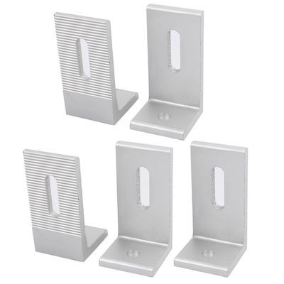 6063-T5 Quadro de Alumínio Perfis de ângulo de 90 graus de alumínio para âncoras de suportes de fachada